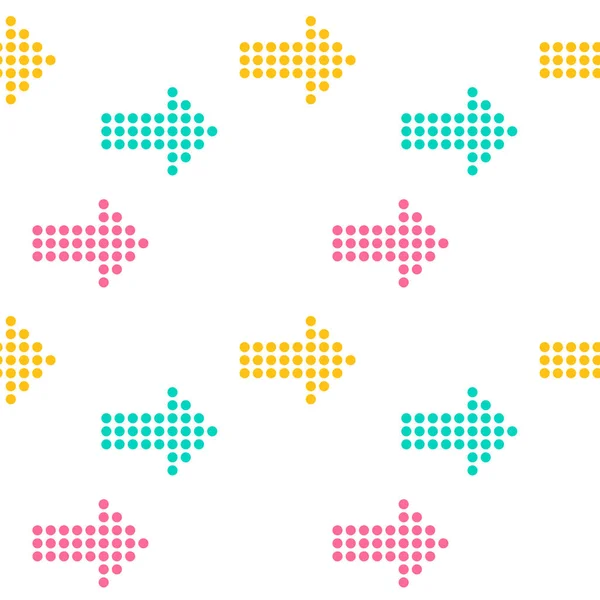 Kleurrijke Pijlen Naadloos Patroon Vectorillustratie — Stockvector