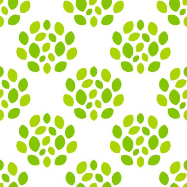 Yeşil, ekosistem dışı desen bırakır. Vektör illüstrasyonu.