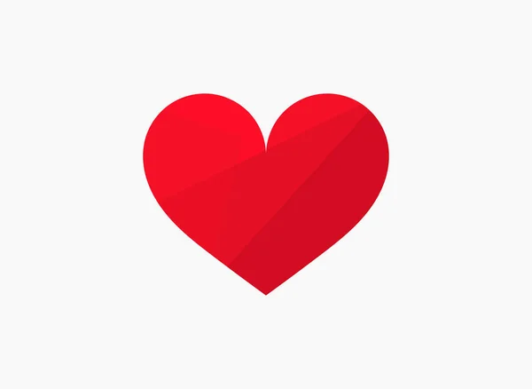 Σύμβολο Εικονίδιο Καρδιά Απομονώνονται Λευκό Φόντο Εικονογράφηση Διανύσματος — Διανυσματικό Αρχείο