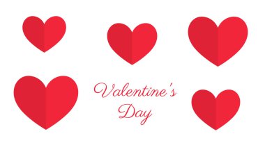 Sevgililer Günü kartı. Vektör illüstrasyonu.