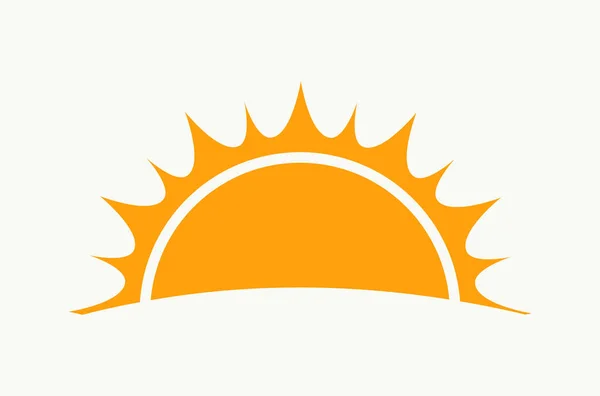 Иконка Солнца Солнца Изолирована Векторная Иллюстрация — стоковый вектор