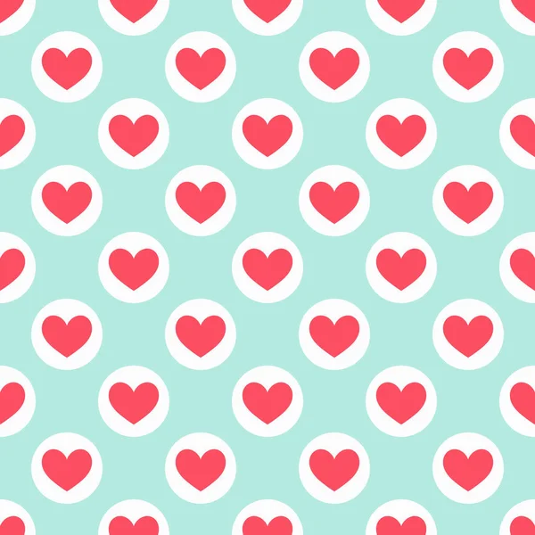 Χαριτωμένο Καρδιές Χωρίς Ραφή Πρότυπο Vector Εικονογράφηση — Διανυσματικό Αρχείο