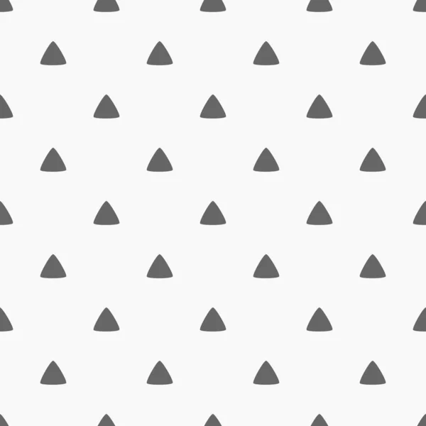 Dreiecke Geometrisches Nahtloses Schwarzes Muster Vektorillustration — Stockvektor