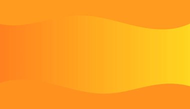 Turuncu ve sarı dalgalar soyut gradyan günbatımı renk arkaplanı. Vektör illüstrasyonu.