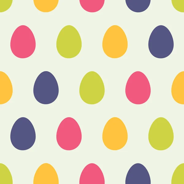 Пасхальные Яйца Красочный Бесшовный Узор Векторная Иллюстрация — стоковый вектор