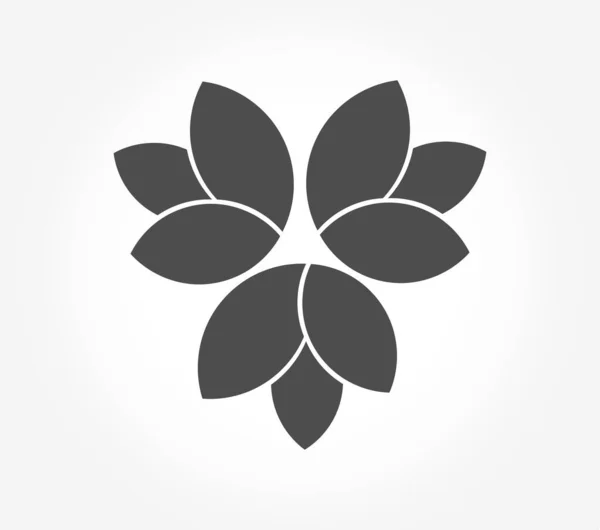 Leaves Flower Icon Symbol Vector Illustration — Vettoriale Stock