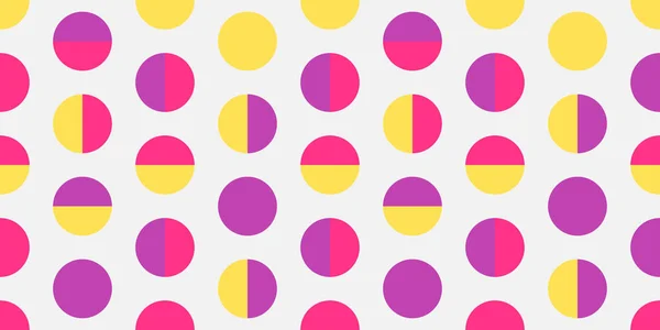 Colorful Dots Seamless Abstract Geometric Pattern Vector Illustration — Stock Vector