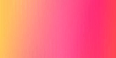 Pink and yellow colors gradient striped pattern background. Vector illustration.
