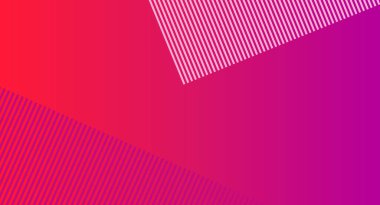 Red, pink and purple gradient abstract smooth ombre fading background border. Geometric pattern background. Vector illustration,