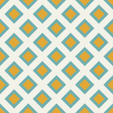 Kareler geriye dönük, pürüzsüz desen. Vektör illüstrasyonu.