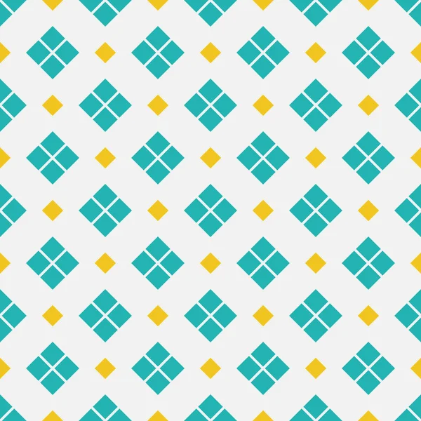 Quadrados Azul Xadrez Retro Sem Costura Padrão Ilustração Vetorial —  Vetores de Stock