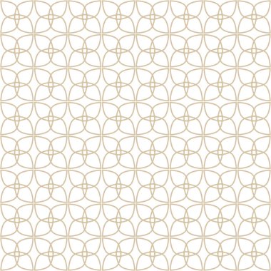 Beyaz arka planda çiçekli, parlak, geometrik, kusursuz desen. Vektör yanılsaması.