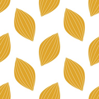 Altın sonbaharda pürüzsüz bir desen bırakır. Vektör illüstrasyonu.