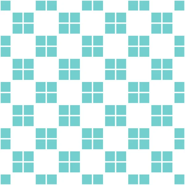 Quadrate Blau Kariert Retro Nahtlose Muster Vektorillustration — Stockvektor
