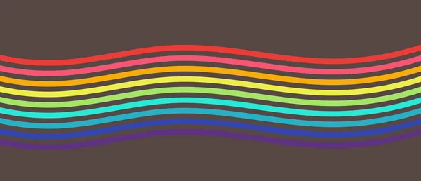 Duhové Barvy Spektrum Vln Vzor Pozadí Vektorová Ilustrace — Stockový vektor