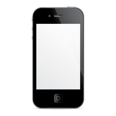 boş ekran ile cep telefonu