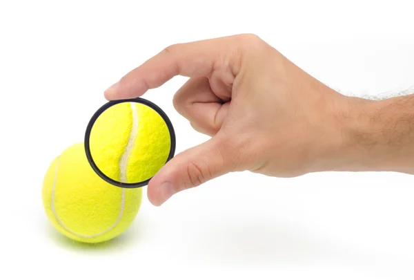 Tennis ball macro — Stock Photo, Image