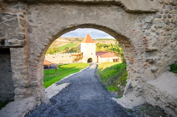 Rupea medieval fortress in Transylvania region of Romania — Stock Photo, Image