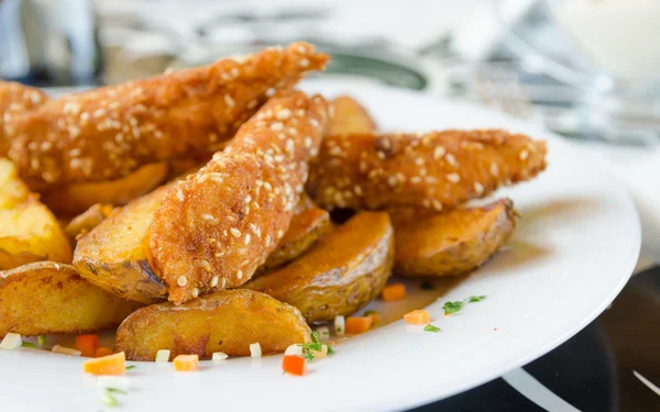 Chicken and potatoes