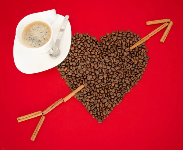 Love of coffee — Stock Photo, Image