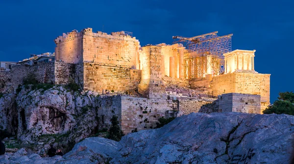 Akropolis bei Sonnenuntergang — Stockfoto