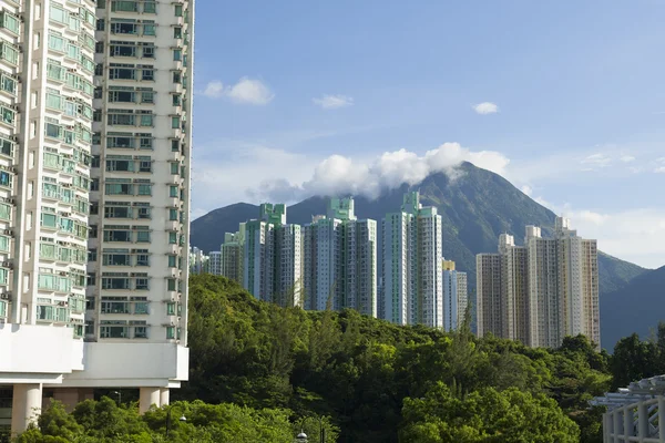 Bytové domy v hong Kongu Stock Obrázky