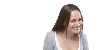 kadın gülüyor ve flört