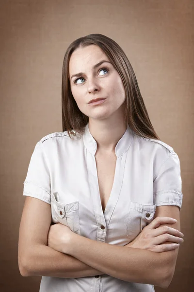 Disgusted woman — Stock Photo, Image
