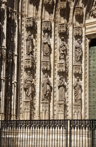 Sculptures in Seville Cathedral — Stock Photo, Image