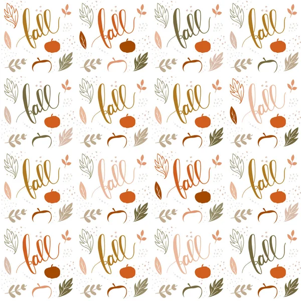 Fall seamless pattern for your creative design — Stock Vector
