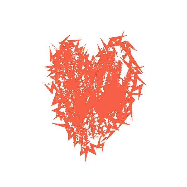 Coeur pour la Saint-Valentin, lettres d'amour, décor de style de vie — Image vectorielle