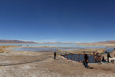 Kaplıcalar Bolivya laguna Verde