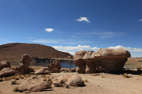 Felsformationen altiplano bolivien — Stockfoto