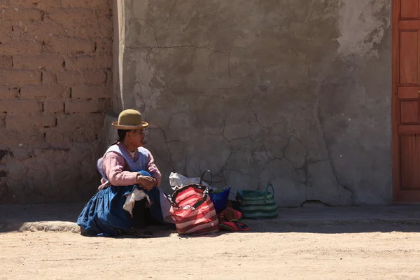 Mujeres pobres en Bolivia — Foto de Stock