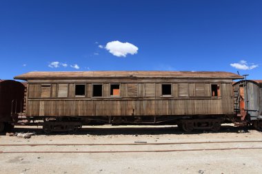 Bolivya'daki tren istasyonu
