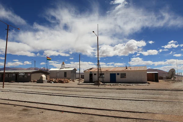 Vecchia stazione ferroviaria in Bolivia — Foto Stock