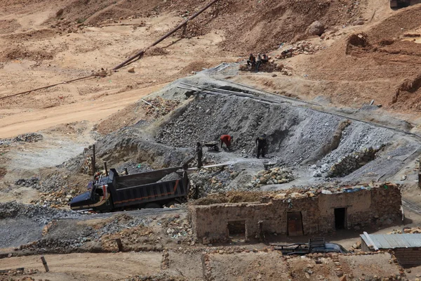 Mineração de prata em Potosí, Bolívia — Fotografia de Stock