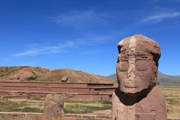 De monumenten van tiwanaku — Stockfoto