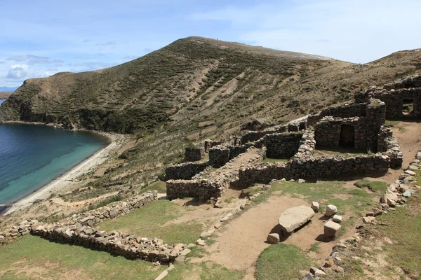 Inca Ruins at Lake Titicaca — Stock Photo, Image