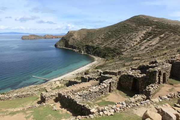 Inca ruïnes bij het Titicacameer — Stockfoto