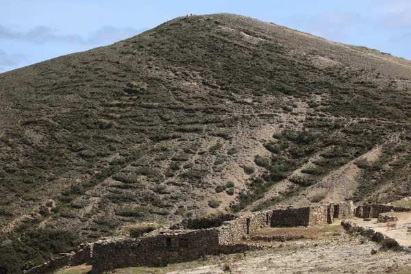 Inca ruiny jezioro titicaca — Zdjęcie stockowe