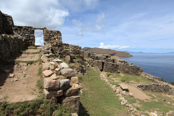 Inca Ruins Lake Titicaca — Stock Photo, Image