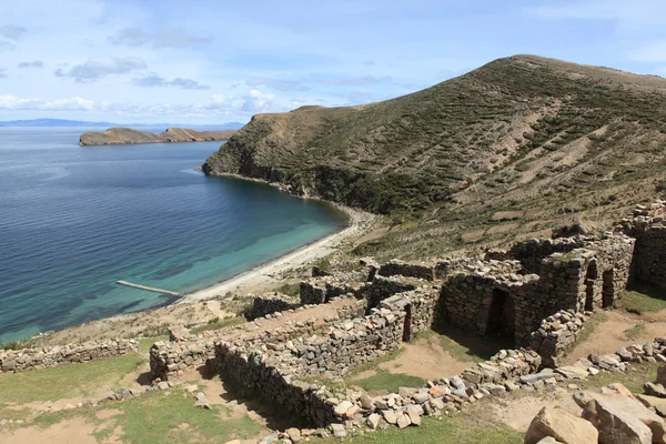 インカの遺跡のチチカカ湖 — ストック写真