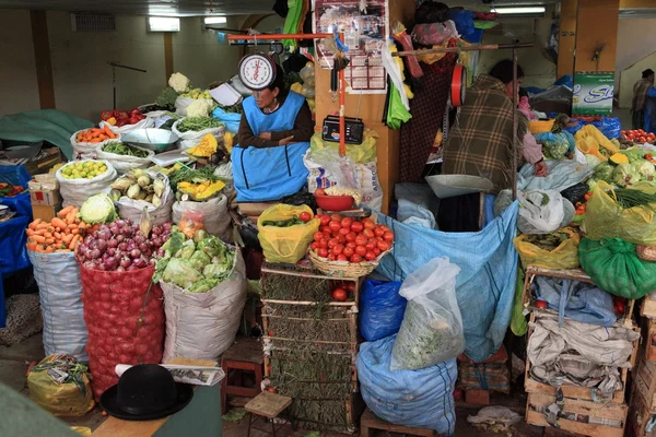 Ринок зали в Пуно, Перу — стокове фото