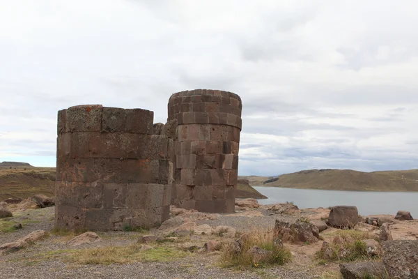 As ruínas incas de Puno Peru — Fotografia de Stock
