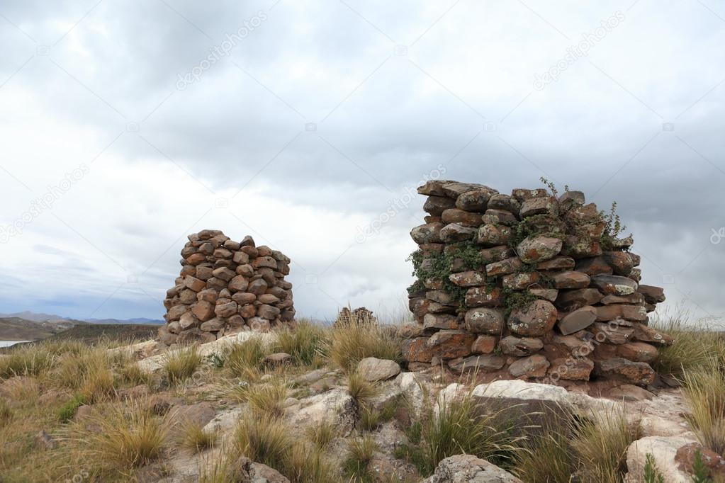 The Inca Ruins at Puno Peru