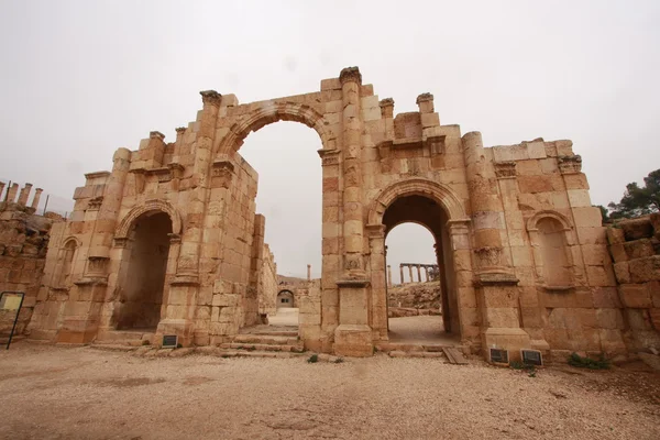 Ruinas romanas en Jerash Jordan —  Fotos de Stock