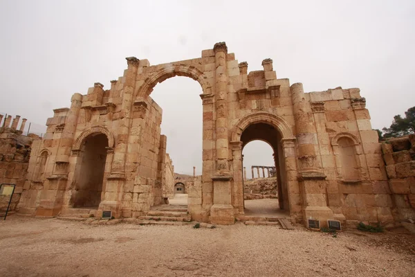 Romerska ruiner i jerash jordan — Stockfoto