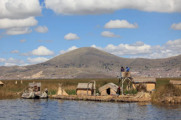 Lake Titicaca with the Reed Islands — Stock Photo, Image