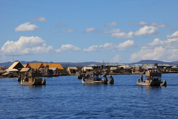 Lago Titicaca canne stivali — Foto Stock